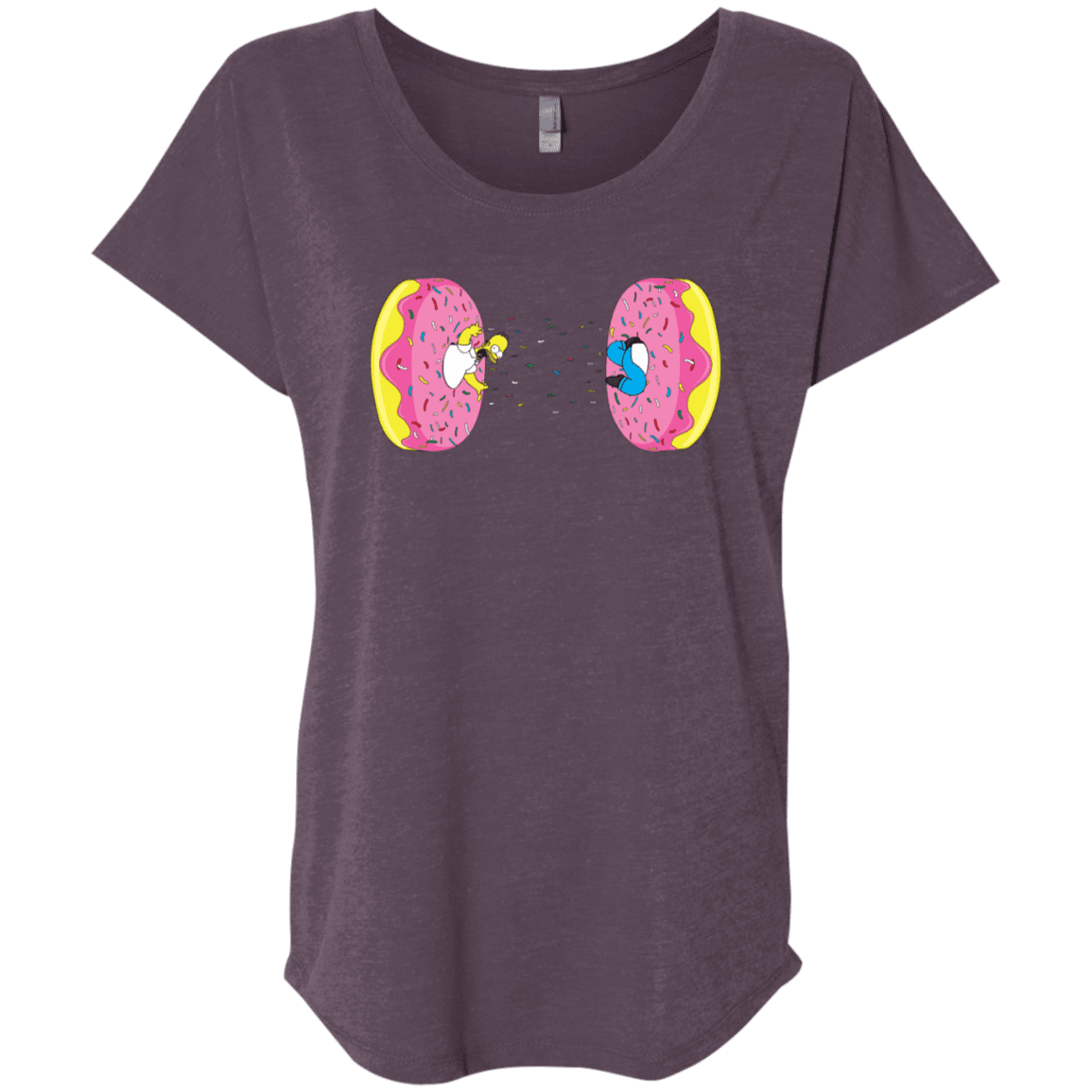 T-Shirts Vintage Purple / X-Small Donut Portal Triblend Dolman Sleeve