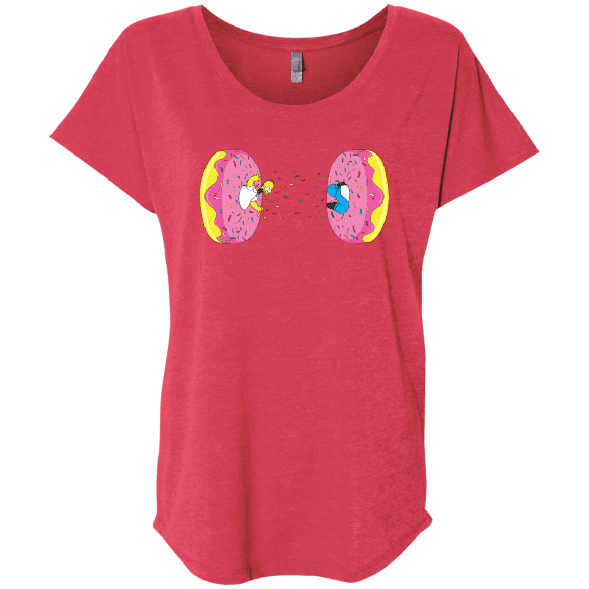 T-Shirts Vintage Red / X-Small Donut Portal Triblend Dolman Sleeve