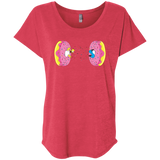 T-Shirts Vintage Red / X-Small Donut Portal Triblend Dolman Sleeve