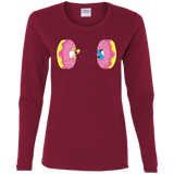 T-Shirts Cardinal / S Donut Portal Women's Long Sleeve T-Shirt