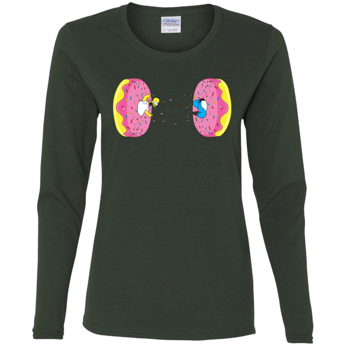 T-Shirts Forest / S Donut Portal Women's Long Sleeve T-Shirt