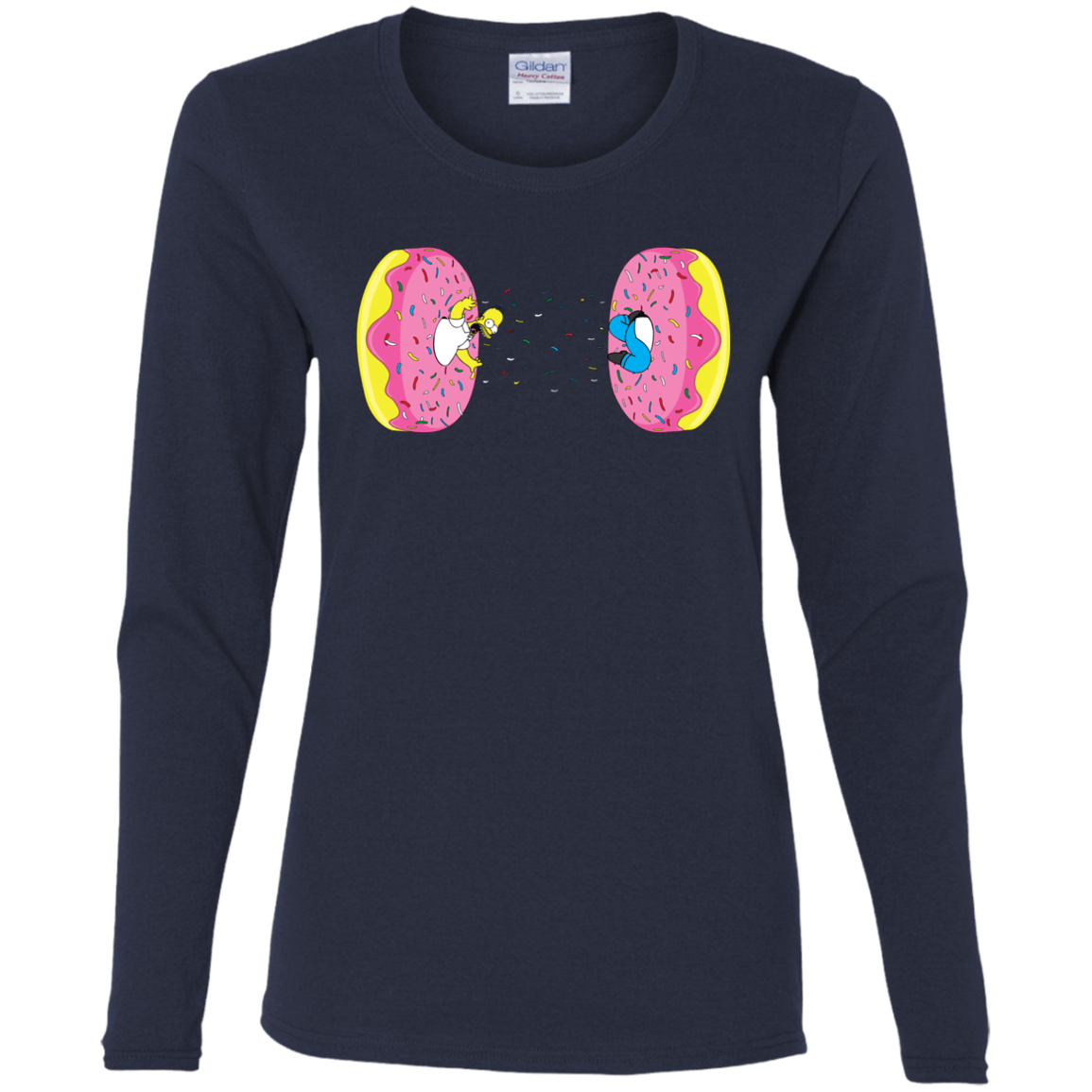 T-Shirts Navy / S Donut Portal Women's Long Sleeve T-Shirt