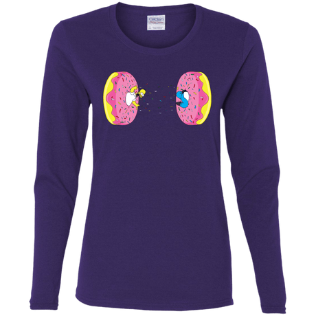 T-Shirts Purple / S Donut Portal Women's Long Sleeve T-Shirt
