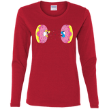 T-Shirts Red / S Donut Portal Women's Long Sleeve T-Shirt