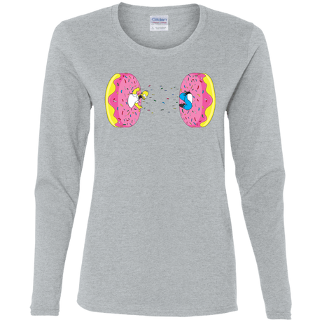 T-Shirts Sport Grey / S Donut Portal Women's Long Sleeve T-Shirt