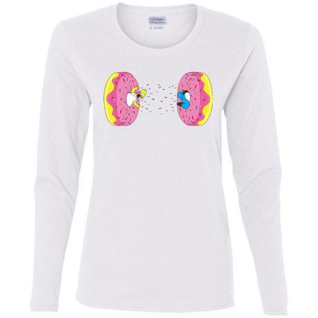 T-Shirts White / S Donut Portal Women's Long Sleeve T-Shirt