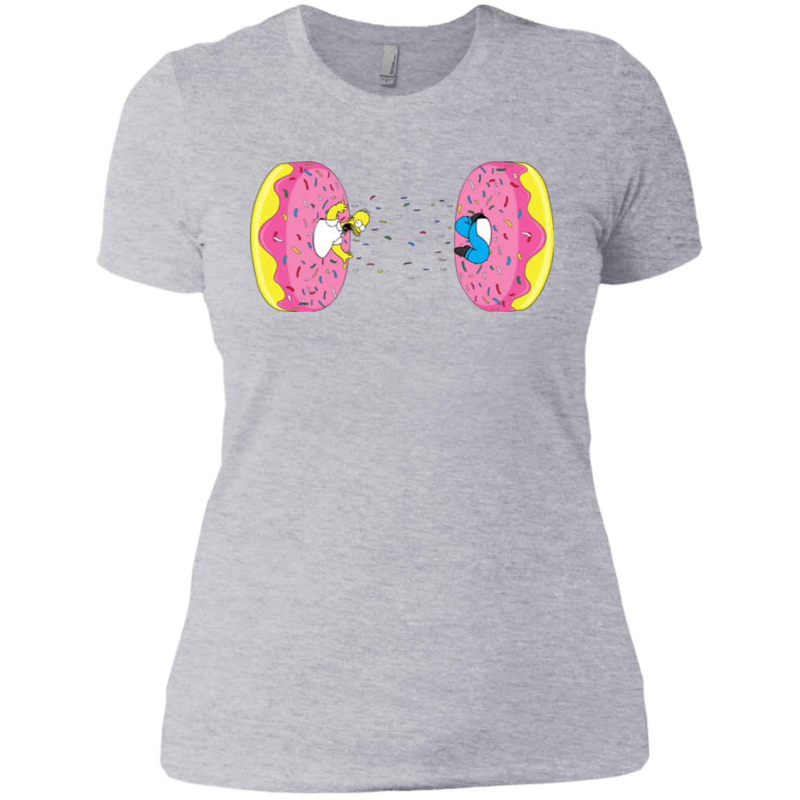 T-Shirts Heather Grey / X-Small Donut Portal Women's Premium T-Shirt