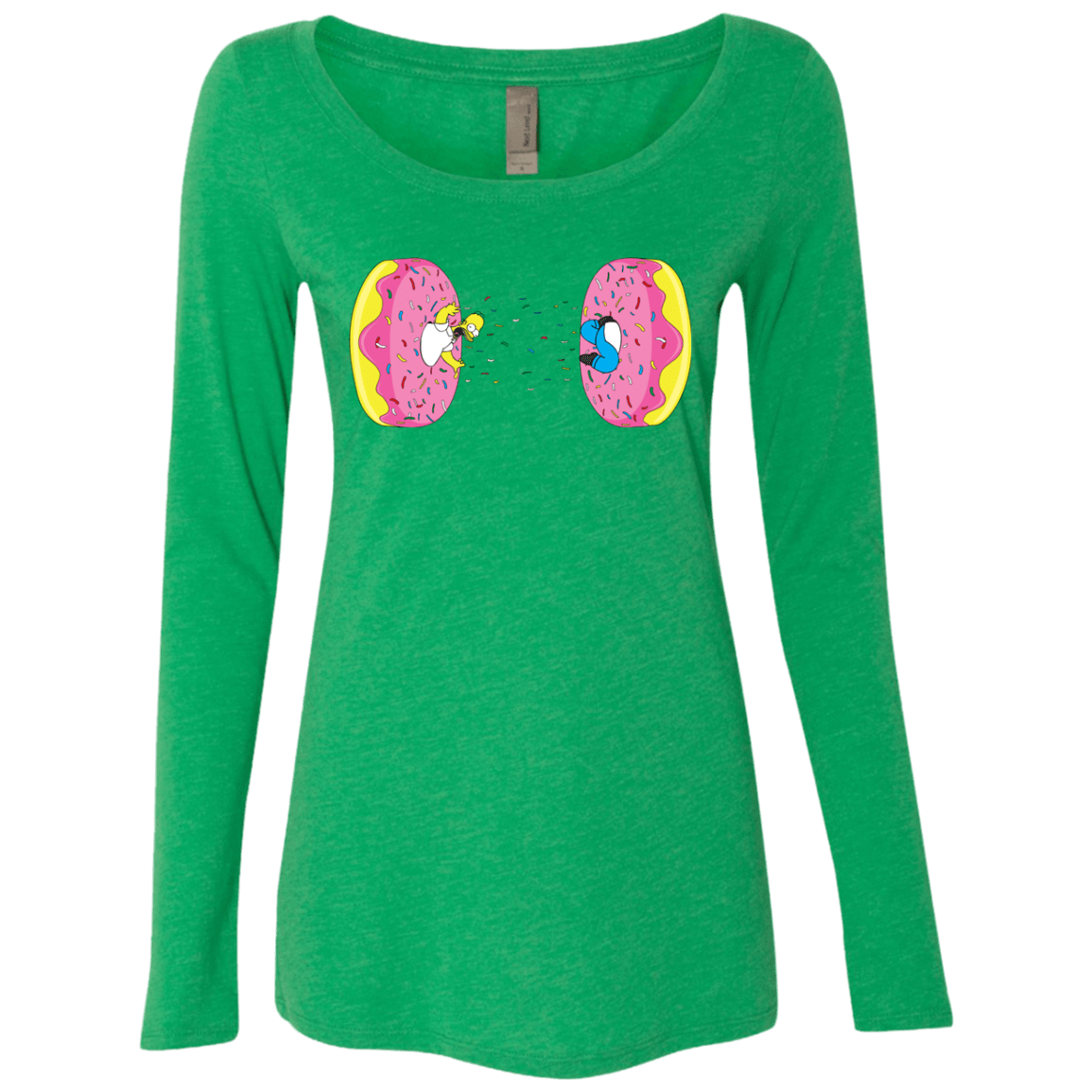 T-Shirts Envy / S Donut Portal Women's Triblend Long Sleeve Shirt