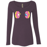 T-Shirts Vintage Purple / S Donut Portal Women's Triblend Long Sleeve Shirt