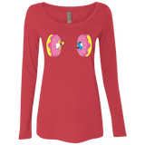 T-Shirts Vintage Red / S Donut Portal Women's Triblend Long Sleeve Shirt