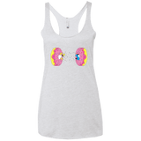 T-Shirts Heather White / X-Small Donut Portal Women's Triblend Racerback Tank