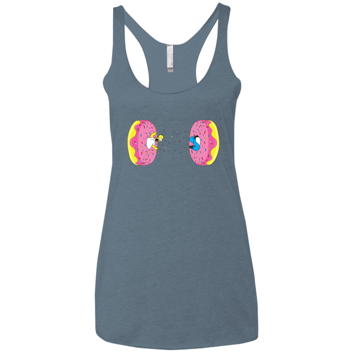 T-Shirts Indigo / X-Small Donut Portal Women's Triblend Racerback Tank