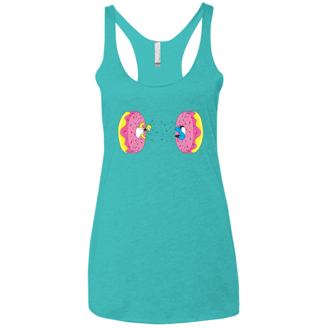 T-Shirts Tahiti Blue / X-Small Donut Portal Women's Triblend Racerback Tank