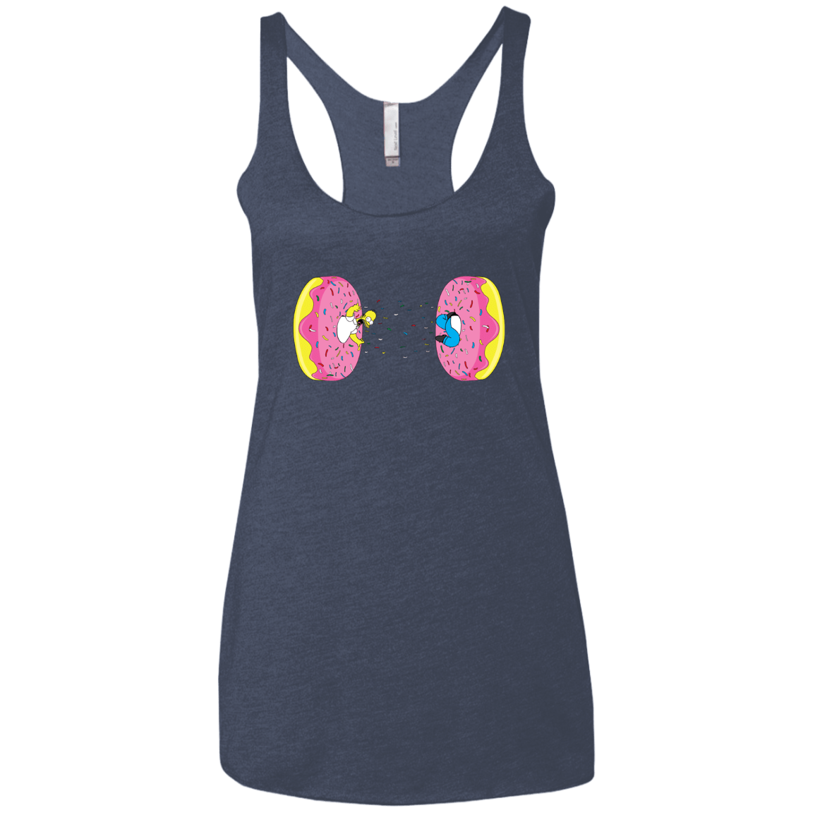 T-Shirts Vintage Navy / X-Small Donut Portal Women's Triblend Racerback Tank