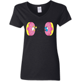 T-Shirts Black / S Donut Portal Women's V-Neck T-Shirt