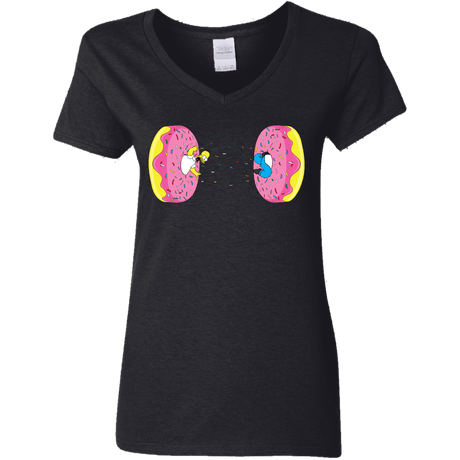 T-Shirts Black / S Donut Portal Women's V-Neck T-Shirt