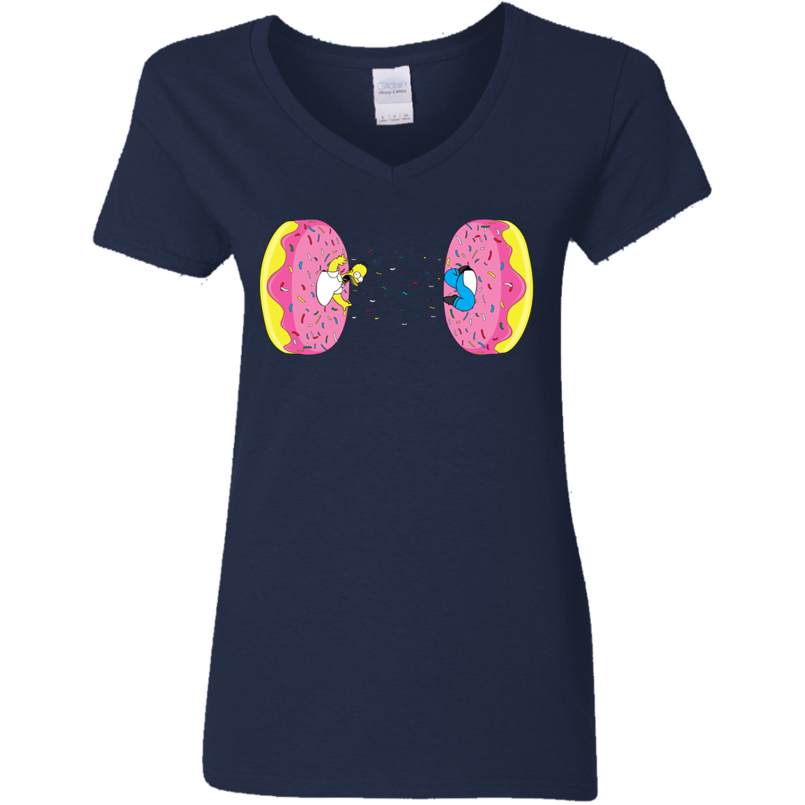 T-Shirts Navy / S Donut Portal Women's V-Neck T-Shirt