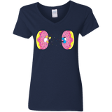 T-Shirts Navy / S Donut Portal Women's V-Neck T-Shirt