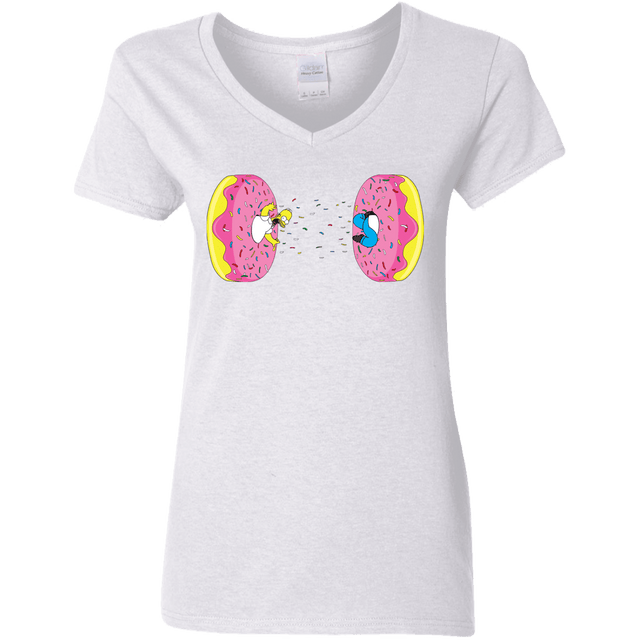 T-Shirts White / S Donut Portal Women's V-Neck T-Shirt