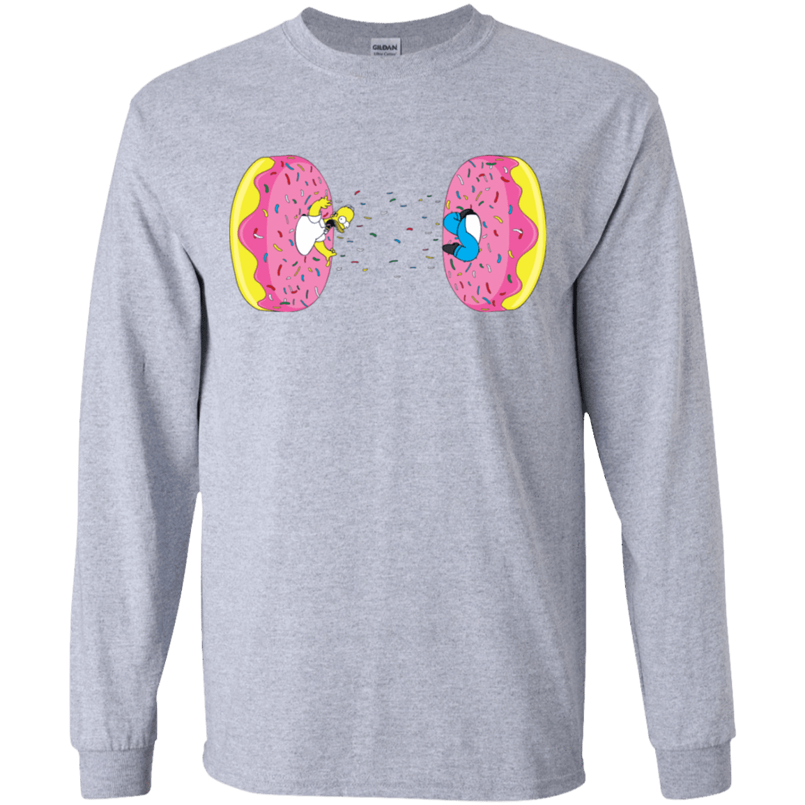 T-Shirts Sport Grey / YS Donut Portal Youth Long Sleeve T-Shirt