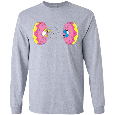 T-Shirts Sport Grey / YS Donut Portal Youth Long Sleeve T-Shirt