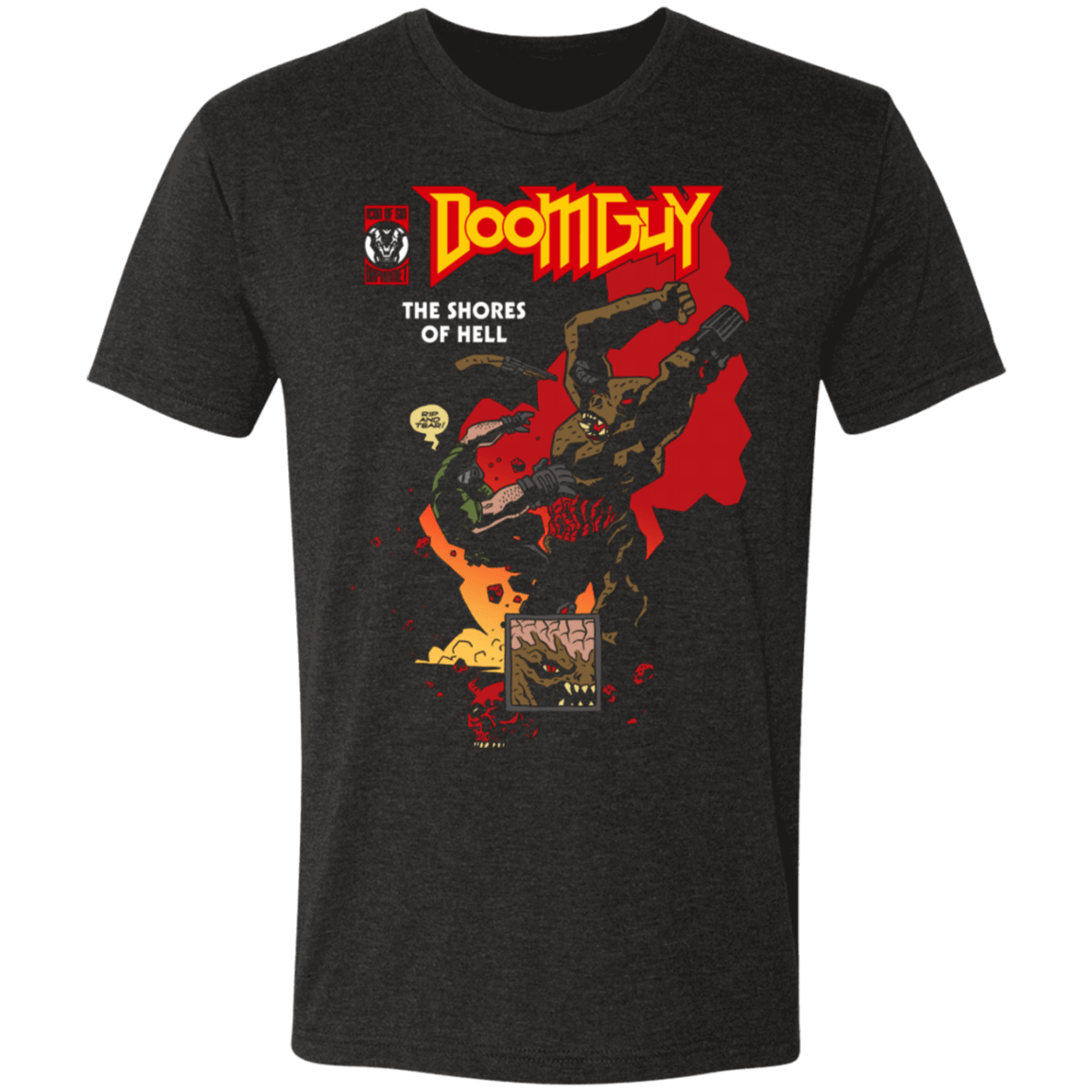 T-Shirts Vintage Black / S Doom Guy Men's Triblend T-Shirt