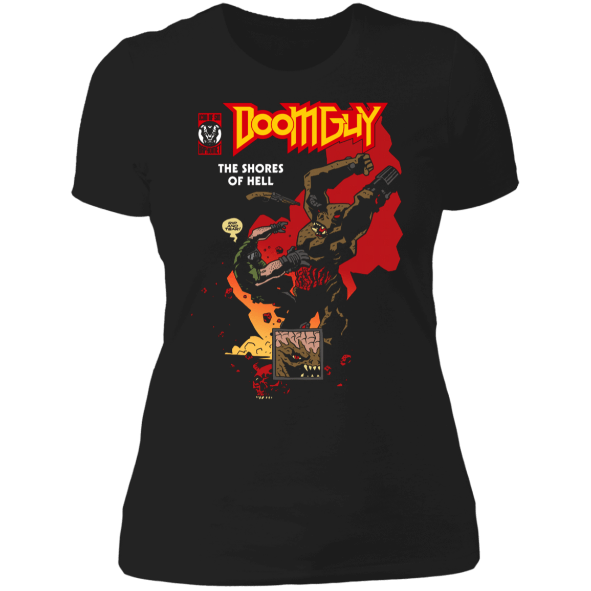 T-Shirts Black / X-Small Doom Guy Women's Premium T-Shirt