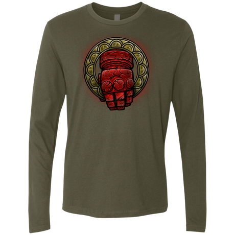 T-Shirts Military Green / Small Doom Hand of the King Men's Premium Long Sleeve