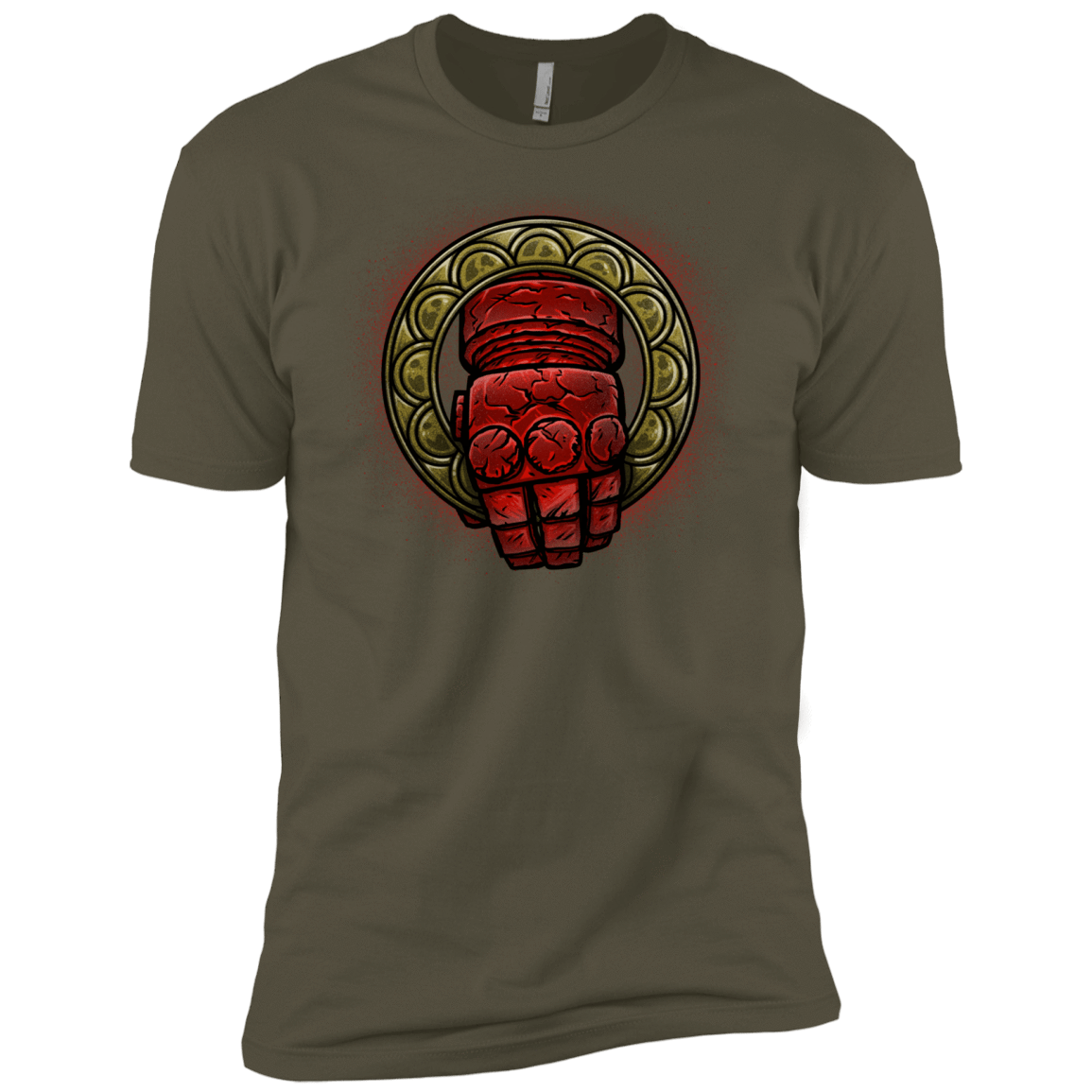 T-Shirts Military Green / X-Small Doom Hand of the King Men's Premium T-Shirt