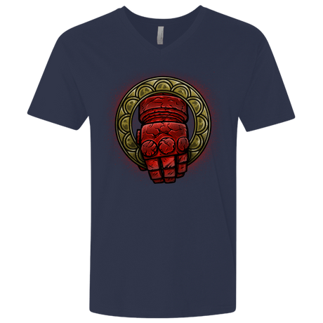 T-Shirts Midnight Navy / X-Small Doom Hand of the King Men's Premium V-Neck