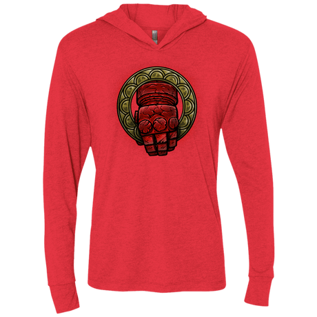 T-Shirts Vintage Red / X-Small Doom Hand of the King Triblend Long Sleeve Hoodie Tee