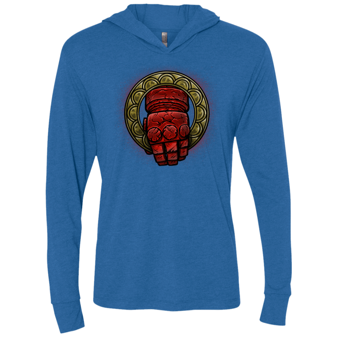 T-Shirts Vintage Royal / X-Small Doom Hand of the King Triblend Long Sleeve Hoodie Tee