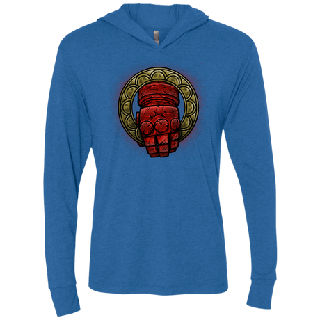 T-Shirts Vintage Royal / X-Small Doom Hand of the King Triblend Long Sleeve Hoodie Tee