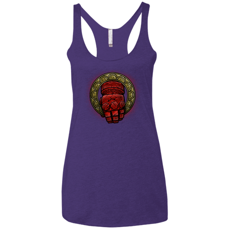T-Shirts Purple / X-Small Doom Hand of the King Women's Triblend Racerback Tank