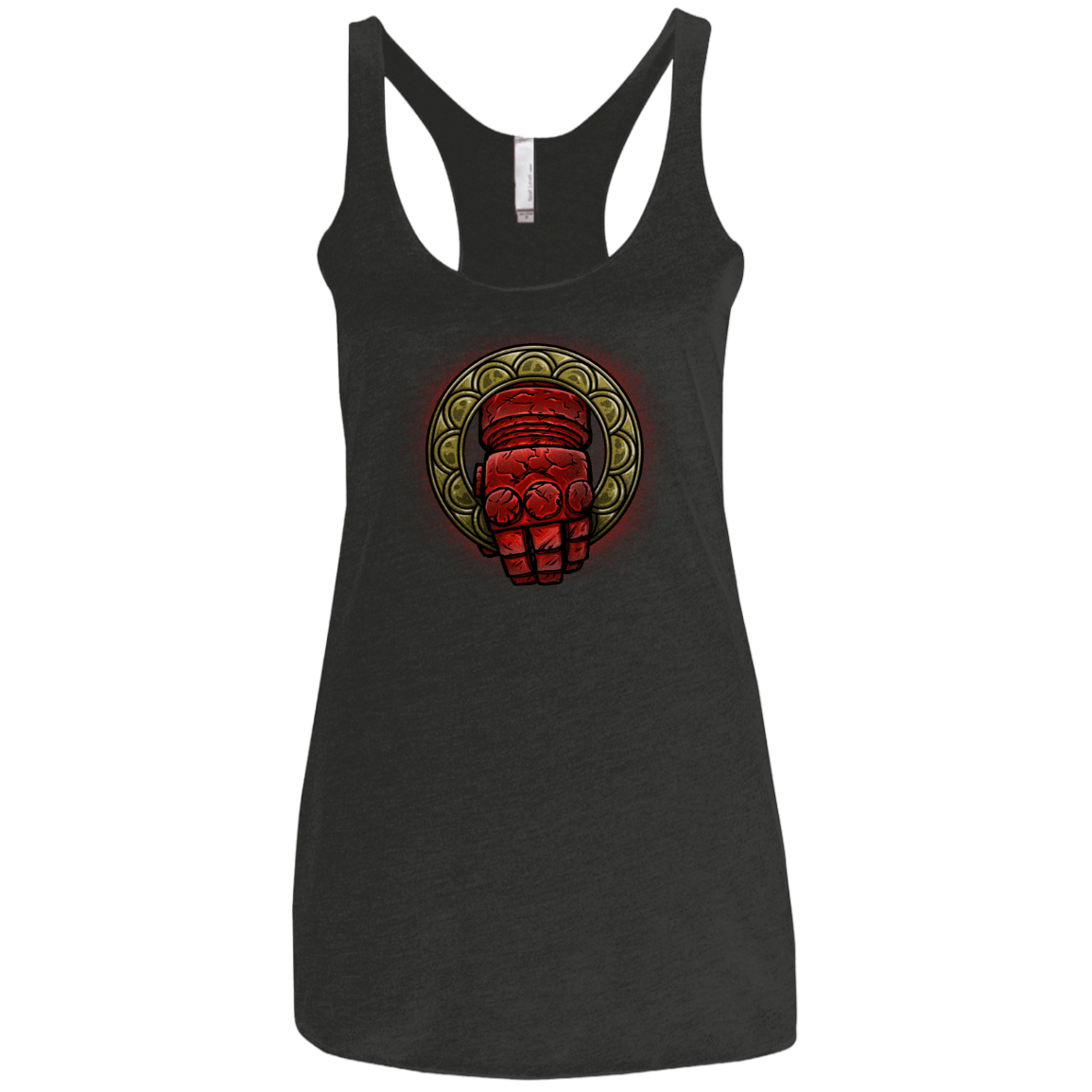 T-Shirts Vintage Black / X-Small Doom Hand of the King Women's Triblend Racerback Tank