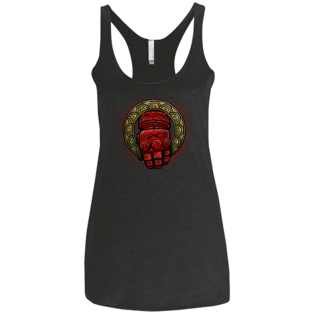 T-Shirts Vintage Black / X-Small Doom Hand of the King Women's Triblend Racerback Tank