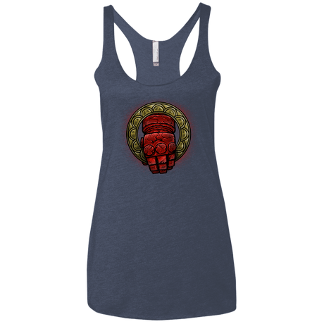 T-Shirts Vintage Navy / X-Small Doom Hand of the King Women's Triblend Racerback Tank