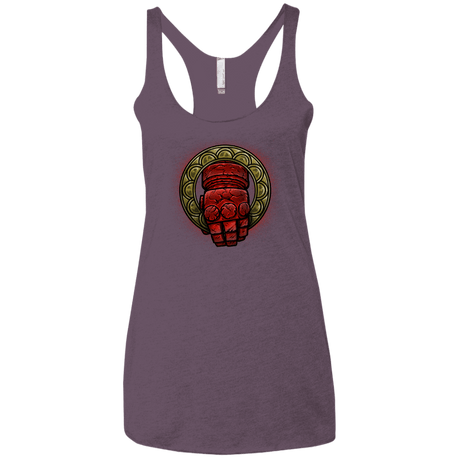 T-Shirts Vintage Purple / X-Small Doom Hand of the King Women's Triblend Racerback Tank