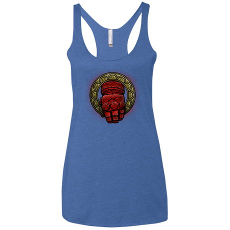 T-Shirts Vintage Royal / X-Small Doom Hand of the King Women's Triblend Racerback Tank