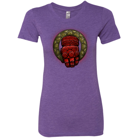 T-Shirts Purple Rush / Small Doom Hand of the King Women's Triblend T-Shirt