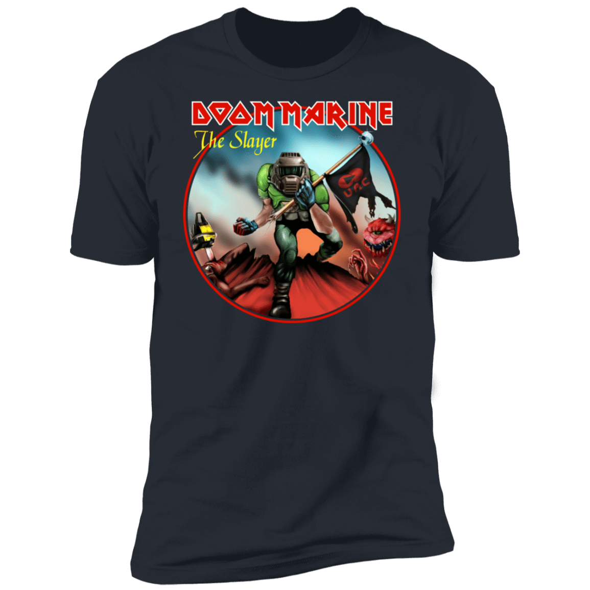 T-Shirts Indigo / S Doom Marine Men's Premium T-Shirt