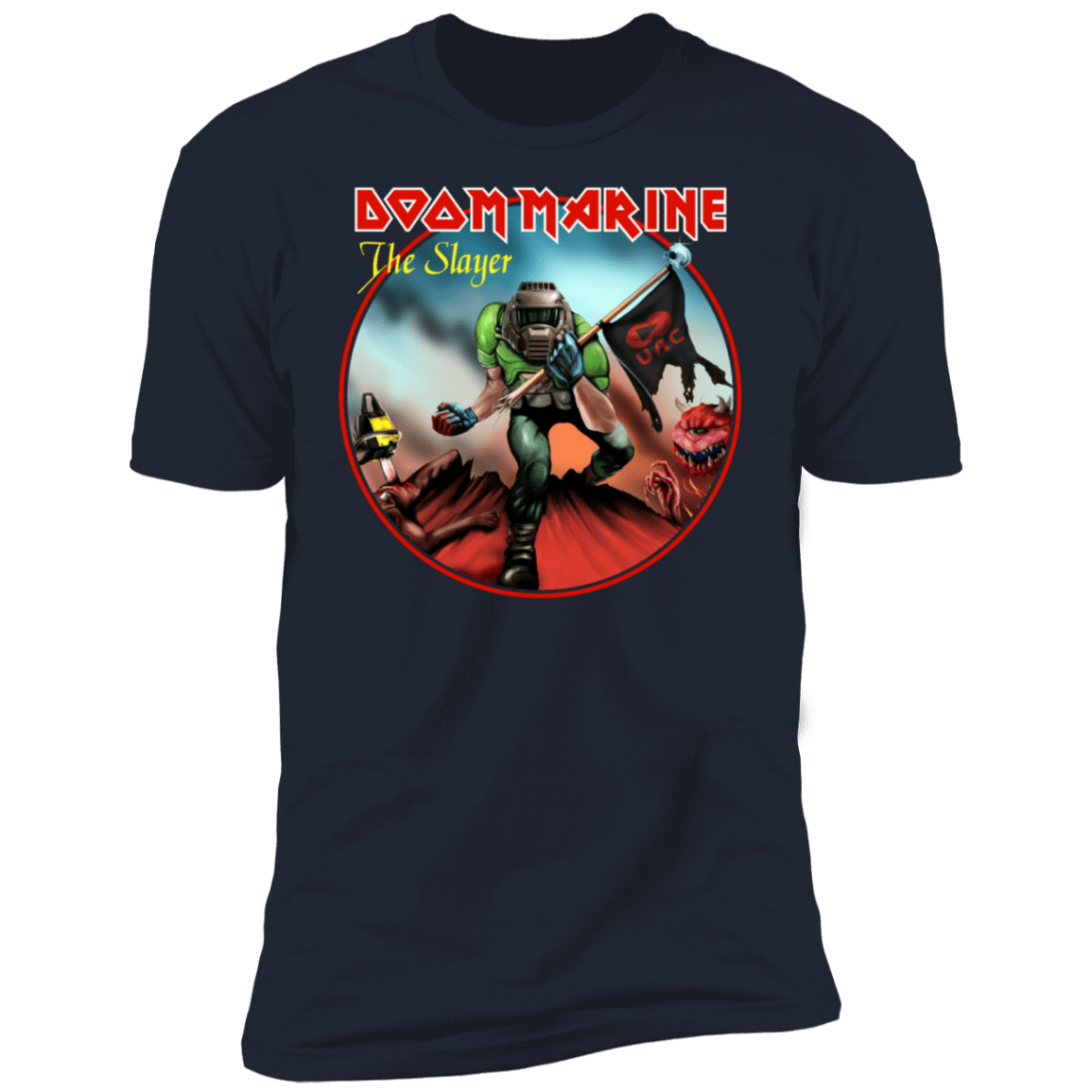 T-Shirts Midnight Navy / S Doom Marine Men's Premium T-Shirt