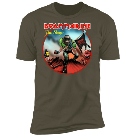 T-Shirts Military Green / S Doom Marine Men's Premium T-Shirt