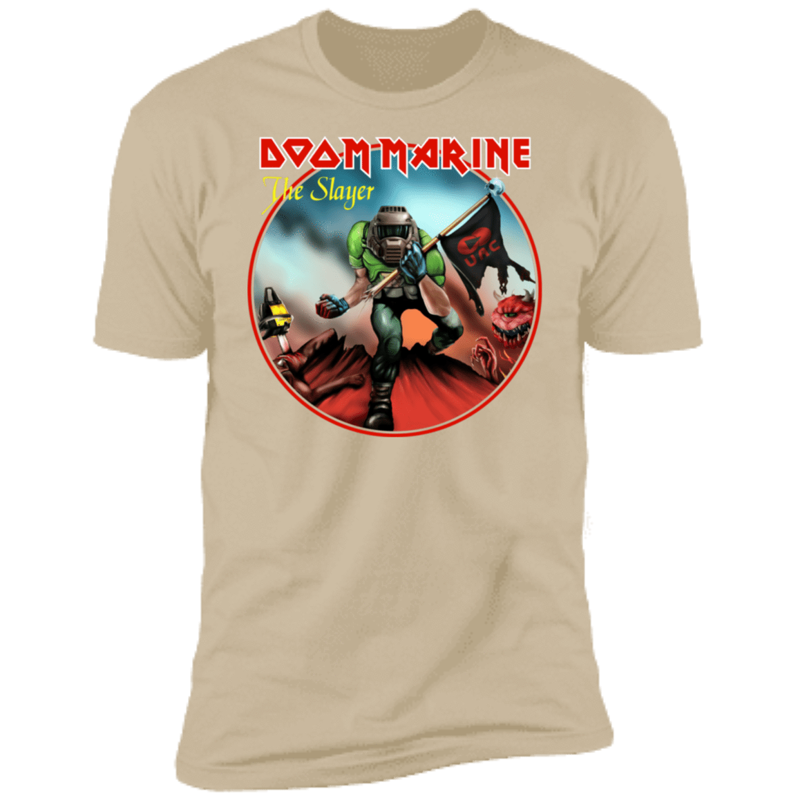 T-Shirts Sand / S Doom Marine Men's Premium T-Shirt