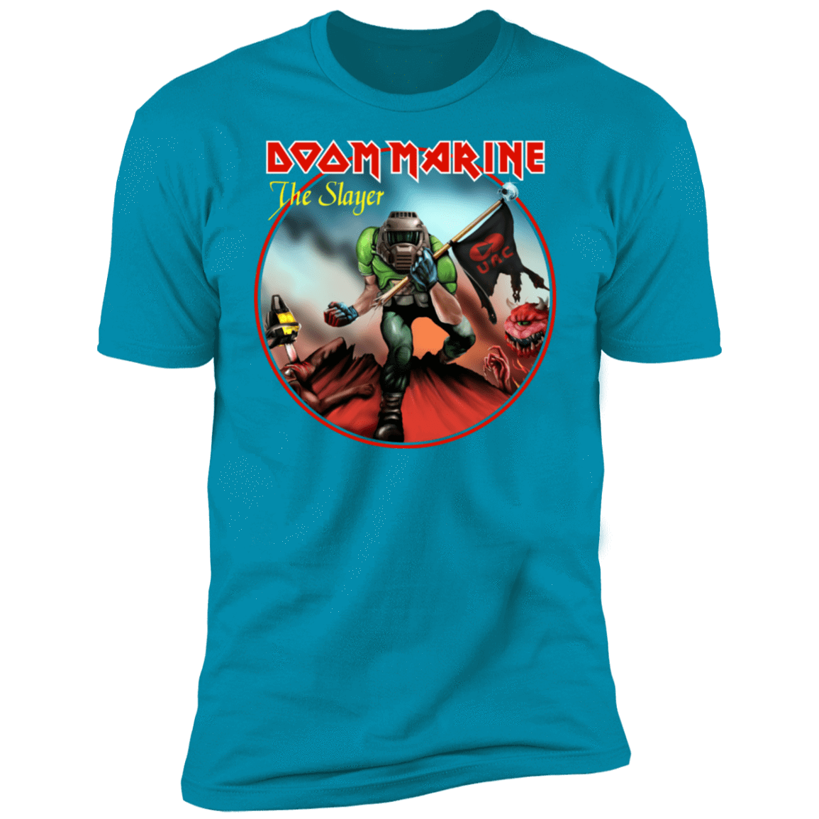 T-Shirts Turquoise / S Doom Marine Men's Premium T-Shirt