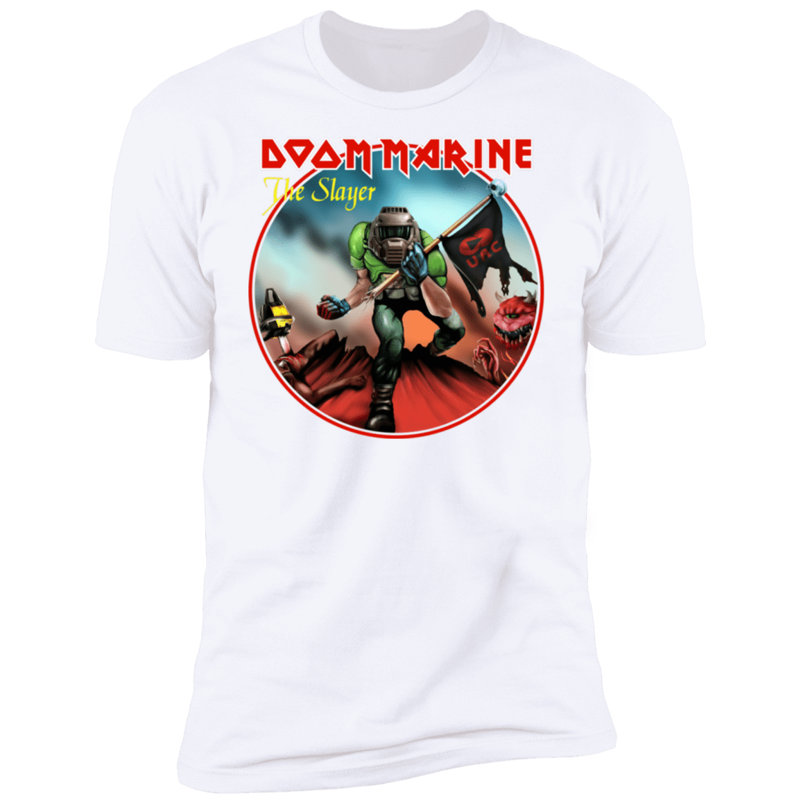 T-Shirts White / S Doom Marine Men's Premium T-Shirt