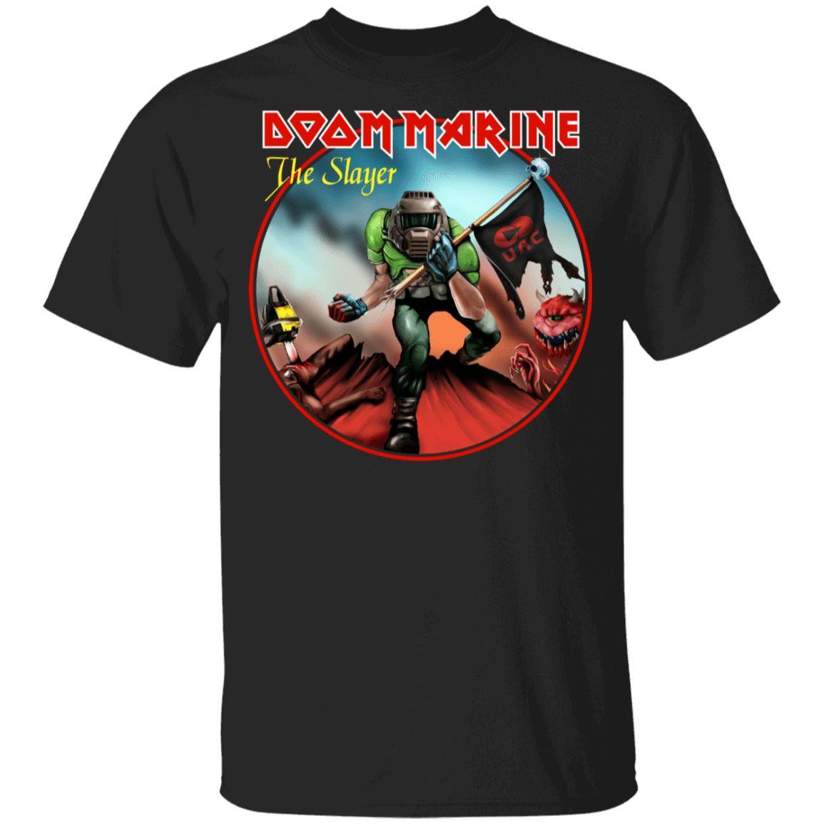T-Shirts Black / YXS Doom Marine Youth T-Shirt