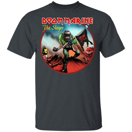 T-Shirts Dark Heather / YXS Doom Marine Youth T-Shirt