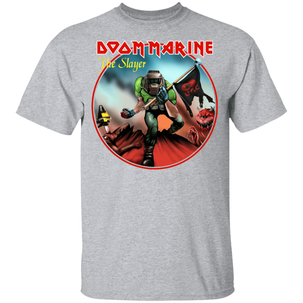 T-Shirts Sport Grey / YXS Doom Marine Youth T-Shirt