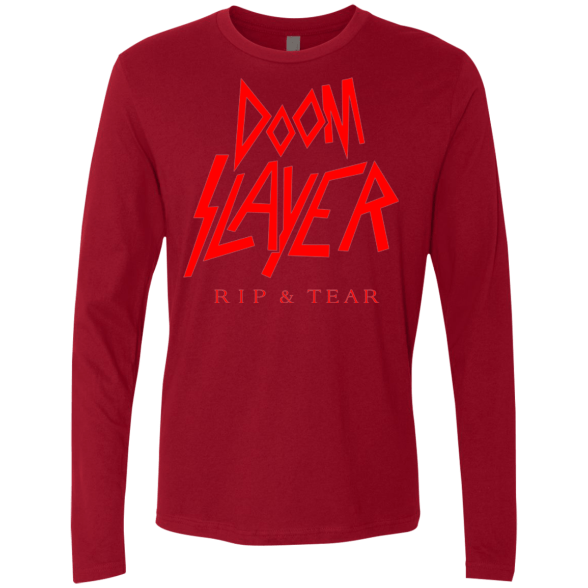 T-Shirts Cardinal / Small Doom Slayer Men's Premium Long Sleeve